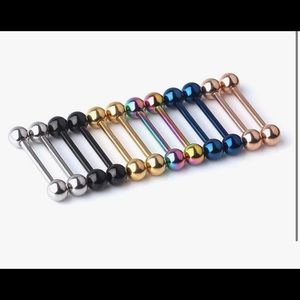 Nipple or tongue rings